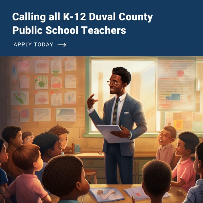 Cindy Edelman Excellence in Teaching Fellowship for K-12 Duval County teachers: Deadline to apply is Jan 15th