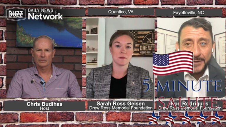 “5 Minute Salute” with Sarah Ross Geisen of the Drew Ross Memorial Foundation and Rod Rodrigues of the GWOT Memorial Foundation