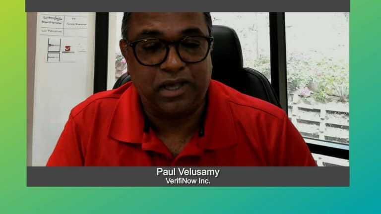 CIOtv with Paul Velusamy of VerifiNow Inc.