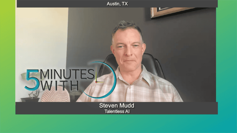 5 Award Winning Minutes With Steven Mudd of Talentless AI