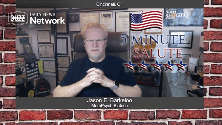 MAVD: 5 Minute Salute with Jason E Barkeloo_ of MemPsych Biotech