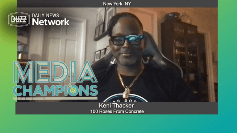 Media Champions with Keni Thacker of 100 Roses From Concrete