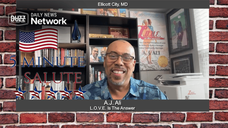 MAVD: 5 Minute Salute with A.J. Ali of L.O.V.E. Is The Answer