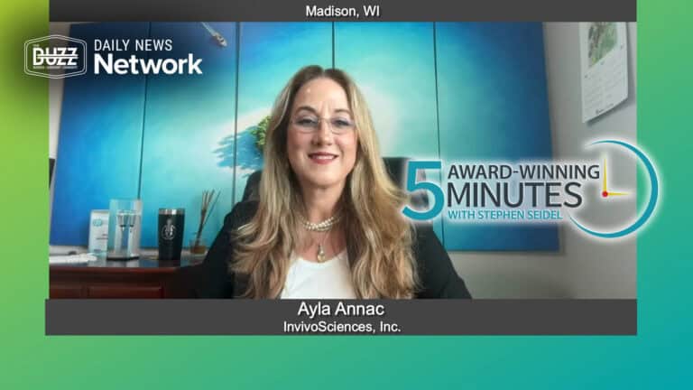 5 Award Winning Minutes With Ayla Annac of InvivoSciences, Inc.