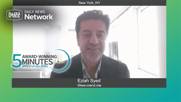 5 Award Winning Minutes With Eziah Syed of Www.mend.me