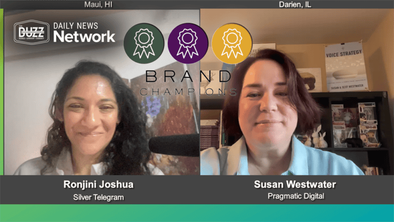 Brand Champions with Ronjini Joshua of Silver Telegram and Susan Westwater of Pragmatic Digital