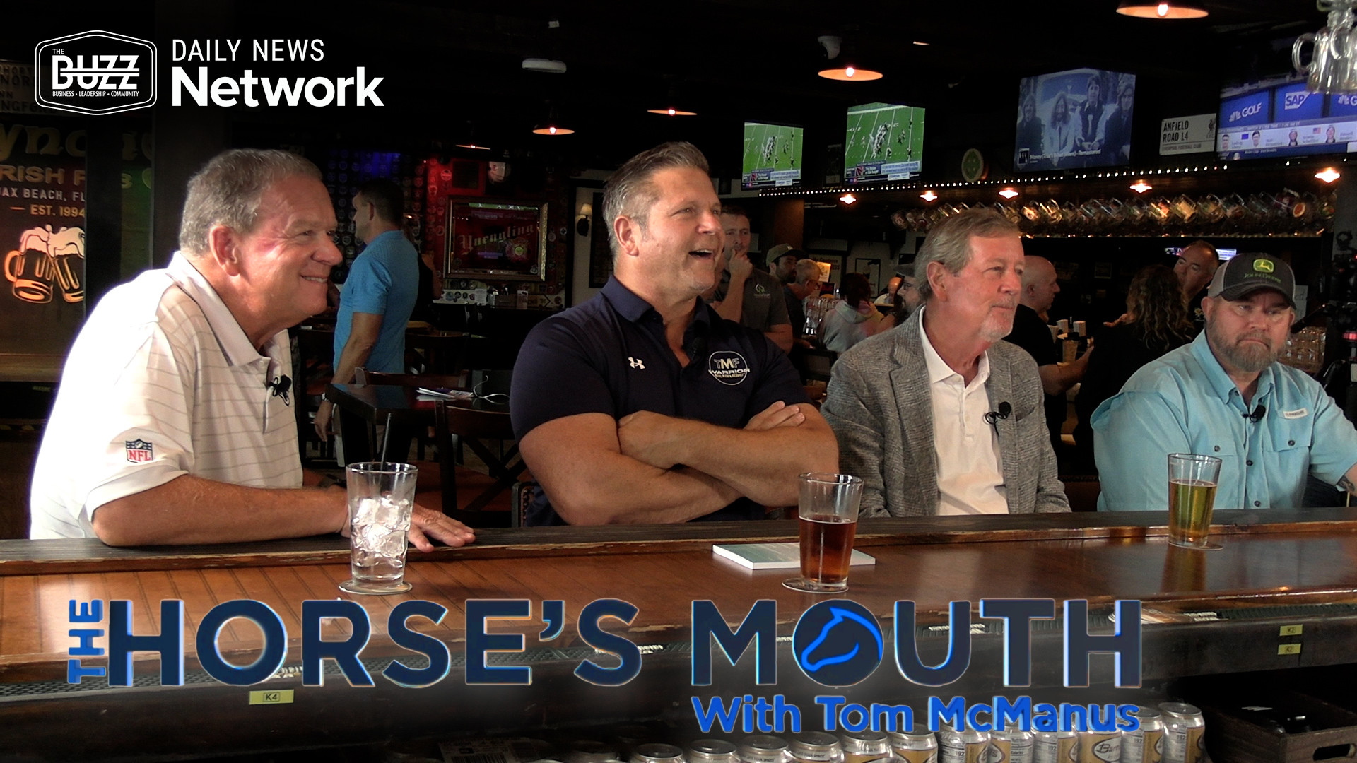 The Horse’s Mouth at Lynch’s Irish Pub with James Plant, Tim Crosby, Hank Groff and Coach Mark Duffner