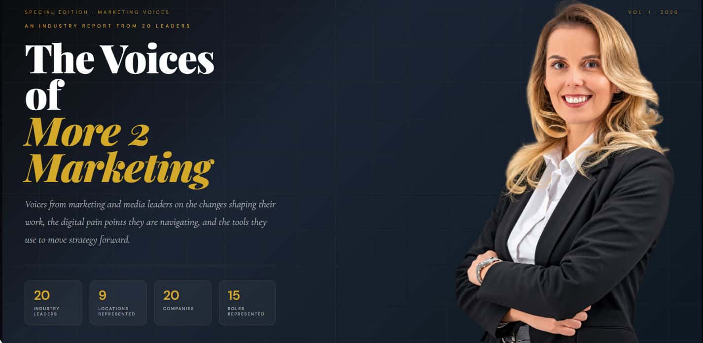 Woman in black suit smiling