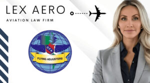 Miranda Gahn, founding partner of Lex Aero LLP, speaks at the Organization of Flying Adjustors Conference.